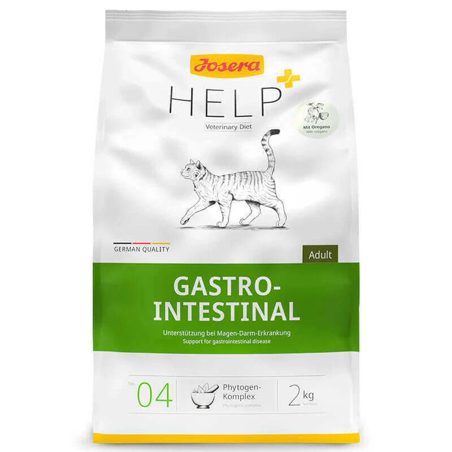 Josera Help Cat GastroIntestinal - Ветеринарная диета с домашней птицей для компенсации недостаточного пищеварения у кошек; 2 кг: цены и характеристики