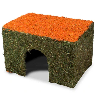 JR Farm (Джиер Фарм) Hay-House Carrot – Будиночок з сіна і моркви для гризунів; 350 г
