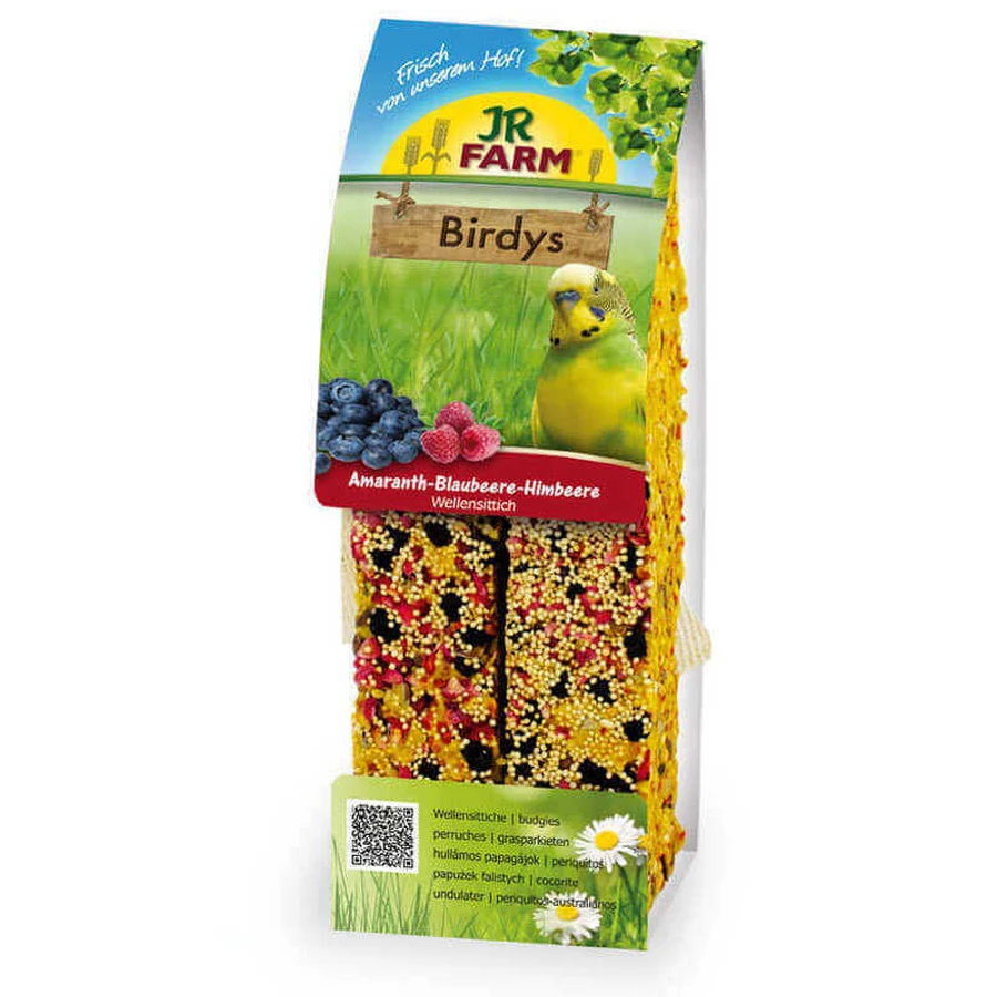 JR Farm (Джиер Фарм) Birds Well Amaranth-Blueberries-Raspberries - Ласощі з амарантом, чорницею, малиною для декоративних птахів; 130 г: ціни та характеристики