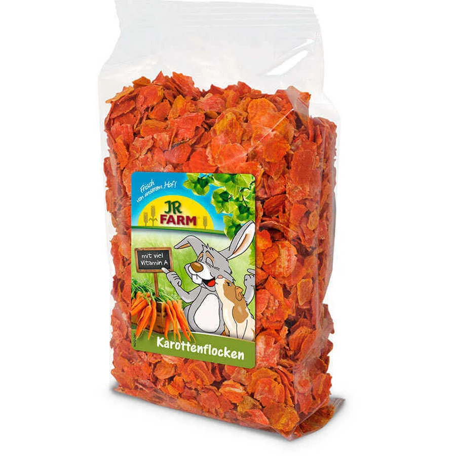 JR Farm (Джиер Фарм) Carrot Flakes – Ласощі пластівці з моркви для гризунів; 150 г: ціни та характеристики