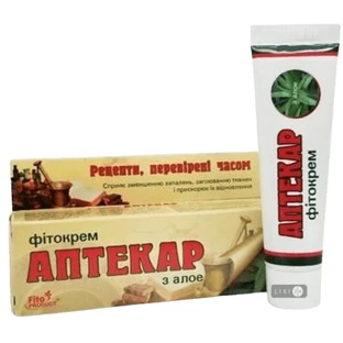 Фітокрем Аптекар з алое,  30 мл