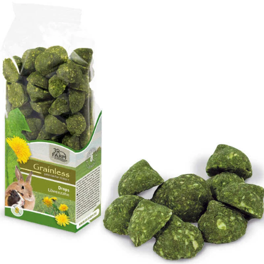 JR Farm (Джиер Фарм) Grainless Dandelion Drops - Беззернові дропси з кульбабою для гризунів; 140 г: ціни та характеристики