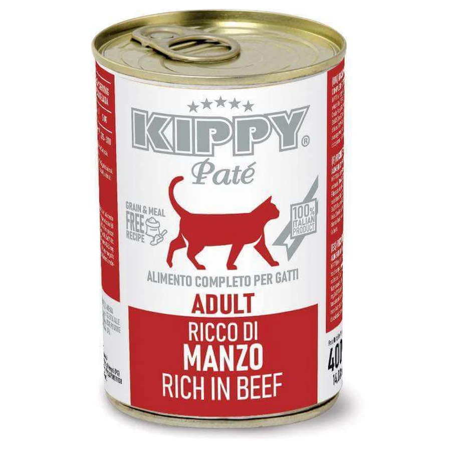 Kippy Pate Cat Adult Beef - Влажный корм с говядиной для взрослых кошек всех пород (паштет); 400 г: цены и характеристики