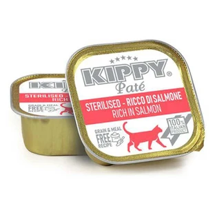 Kippy Pate Cat Sterilised Salmon - Вологий корм з лососем для стерилізованих котів усіх порід (паштет); 90 г