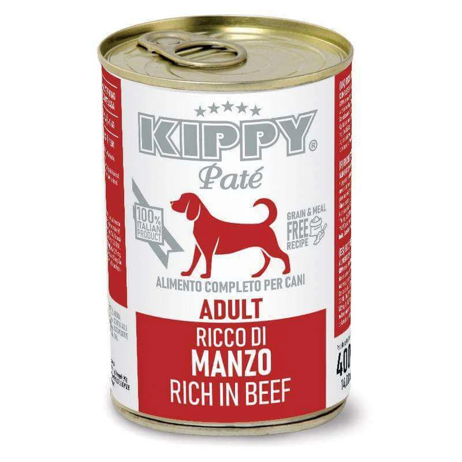 Kippy Pate Dog Adult Beef - Влажный корм с говядиной для взрослых собак всех пород (паштет); 400 г: цены и характеристики