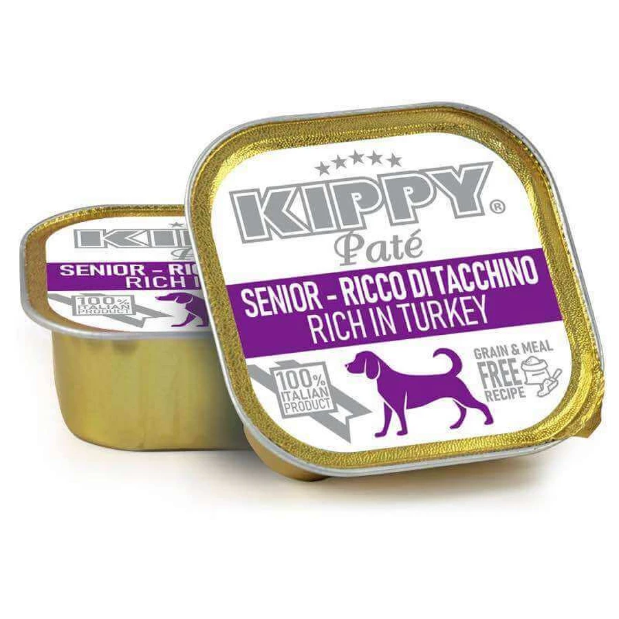 Kippy Pate Dog Senior Turkey - Вологий корм з індичкою для собак всіх порід у віці від 7 років і старше (паштет); 150 г: ціни та характеристики