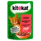 Kitekat (Кітікет) - Вологий корм з яловичиною в соусі для котів; 85 г