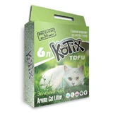 Kotix (Котикс) Tofu - Наполнитель соевый для кошачьего туалета; 6 л (Green Tea)