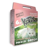 Kotix (Котикс) Tofu - Наполнитель соевый для кошачьего туалета; 6 л (Honey Peach)