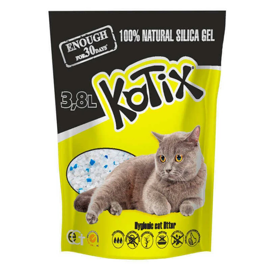 Kotix (Котикс) Наполнитель силикагелевый для кошачьего туалета; 3,8 л: цены и характеристики
