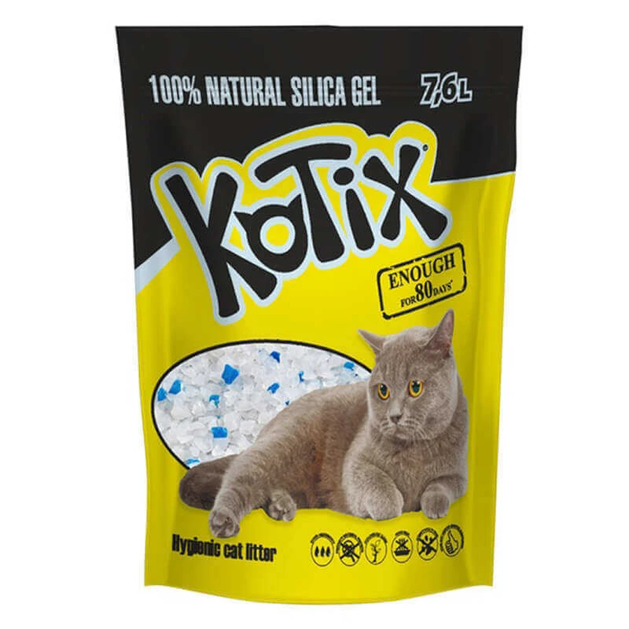 Kotix (Котікс) Наповнювач силікагелевий для котячого туалету; 7,6 л: ціни та характеристики