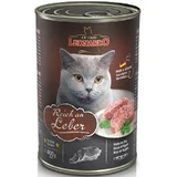 Leonardo (Леонардо) Reich an Leber - Консервированный корм с мясом птицы и печенью для кошек; 400 г