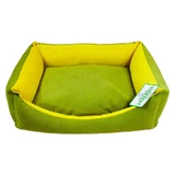 Lucky Pet (Лаки Пет) - Лежак Лира-new для собак и котов; 40х50х16 см (Зеленый / Горчичный)