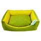 Lucky Pet (Лакі Пет) - Лежак Ліра-new для собак та котів; 50х65х18 см (Зелений / Гірчичний)
