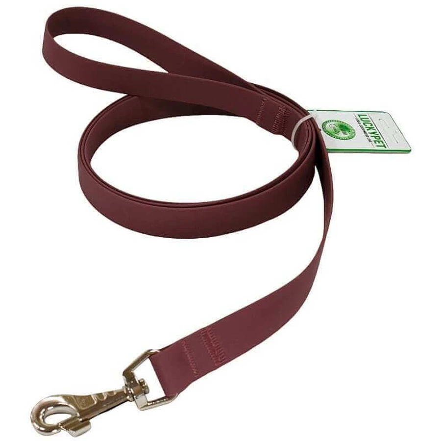 Lucky Pet - Поводок из водонепроницаемой ленты для собак; 2,5х300 см (Бордовый): цены и характеристики