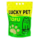 Lucky Pet Tofu Green Tea - Наповнювач соєвий Тофу з ароматом зеленого чаю для котячого туалету; 6 л / 2,6 кг