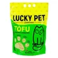 Lucky Pet Tofu Green Tea - Наповнювач соєвий Тофу з ароматом зеленого чаю для котячого туалету; 6 л / 2,6 кг