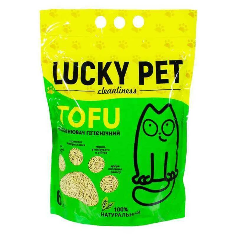 Lucky Pet Tofu Mint - Наполнитель соевый Тофу с ароматом мяты для кошачьего туалета; 6 л / 2,6 кг: цены и характеристики