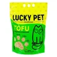Lucky Pet Tofu Peach - Наполнитель соевый Тофу с ароматом персика для кошачьего туалета; 6 л / 2,6 кг