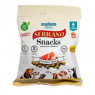 Mediterranean Natural (Медитераниан Натурал) Serrano Snacks Ham – Натуральное лакомство с хамоном для собак; 100 г