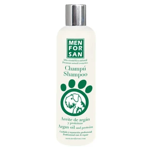 Menforsan Argan Oil and Proteins Shampoo - Зволожувальний шампунь з аргановою олією та протеїнами шовку для собак; 300 мл