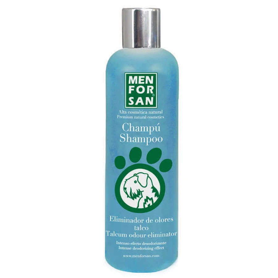 Menforsan Talcum Odour Eliminator Shampoo - Шампунь з ароматом дитячої присипки для усунення неприємного запаху шерсті собак; 300 мл: ціни та характеристики