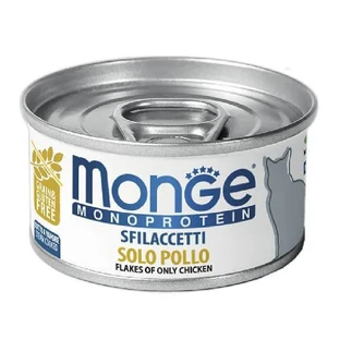 Monge Monoprotein Solo pollo - Монопротеїнові консерви з м'яса курки для кішок; 80 г