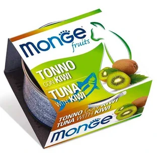 Monge Fruits Cat Adult - Влажный корм с тунцом и киви для взрослых котов; 80 г