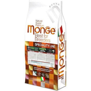 Monge BWild Grain Free Lamb Adult All Breeds - Беззерновий корм з ягням для дорослих собак різних порід; 15 кг
