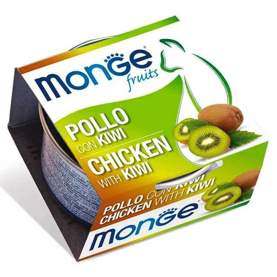 Monge Fruits Cat Adult - Вологий корм з куркою та ківі для дорослих котів; 80 г: ціни та характеристики