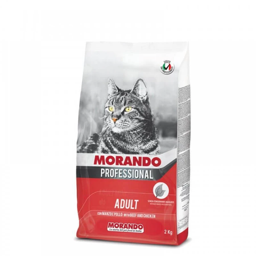 Morando (Морандо) Professional Adult Beef and Chicken - Сухий корм з яловичиною иа куркою для дорослих котів; 2 кг: ціни та характеристики