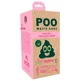M-Pets (М-Петс) POO Dog Waste Bags Rose Scented – Пакеты с ароматом розы для уборки за животными; 120 шт. (Белый)
