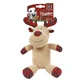 M-Pets (М-Петс) Christmas Toy Reindeer Dasher - Игрушка с пищалкой Олень для собак; 30х24х13 см (Бежево-красный)