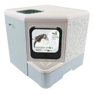 M-Pets (М-Петс) Terra Forma Eco - Сборный лоток для кошачьего туалета; Blue (Голубой)