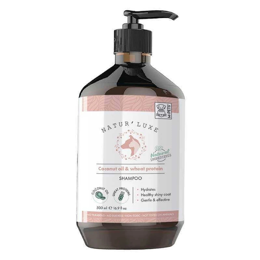 M-Pets (М-Петс) Natur'Luxe Coconut Oil and Wheat Protein - Шампунь з олією кокоса та протеїном пшениці для собак усіх порід; 500 мл: ціни та характеристики
