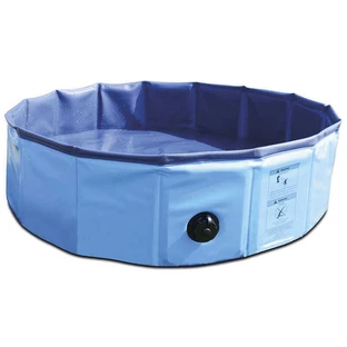 M-Pets (М-Петс) PLUF Swimming Pool - Складной бассейн для собак; S (80х20 см) (Синий / Голубой)