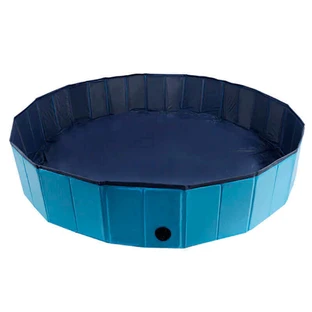 M-Pets (М-Петс) PLUF Swimming Pool - Складной бассейн для собак; М (120х30 см) (Синий / Голубой)
