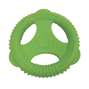 M-Pets (М-Петс) Air Toss Dog Floating Toy Wheel - Плавающая игрушка-кольцо резиновая для собак; 22х3,4 см (Зеленый)