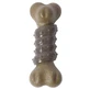 M-Pets Chewood Dog toy Small Bone with rubber - Іграшка Маленька кістка з гумою для собак; S (13,9x5,1x5,8 см) (Коричневий)