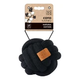 M-Pets Coto Black Ball - Мяч плетеный для средних и больших пород собак; 15 см (Черный)