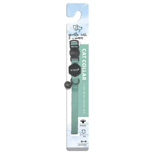 M-Pets Gentle Cat Collar - Регульований нашийник з дзвіночком для котів; 1х20-30 см (Зелений)