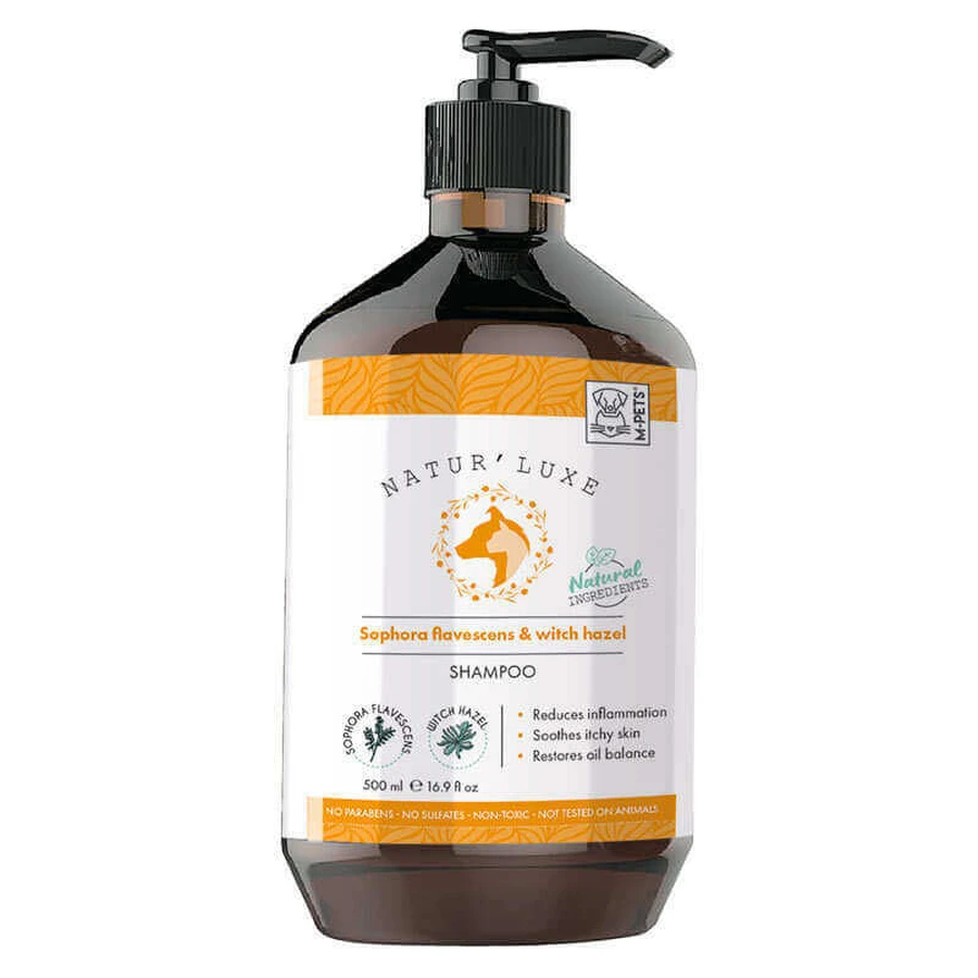 M-Pets Natur'Luxe Sophora and Witch Hazel Shampoo - Шампунь з софорою жовтою та гамамелісом для чутливої шкіри собак; 500 мл: ціни та характеристики