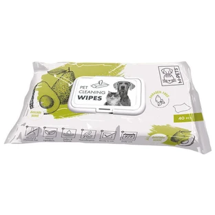 M-Pets Pet Cleaning Wipes Avocado - Вологі чистячі серветки для собак, котів і гризунів; 40 шт.