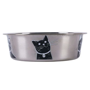 M-Pets Petjoy CatFamily Bowl - Миска из нержавеющей стали для кошек; 1650 мл