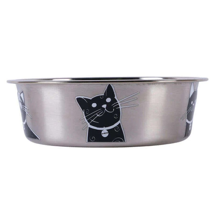 M-Pets Petjoy CatFamily Bowl - Миска з нержавіючої сталі для котів; 1650 мл: ціни та характеристики