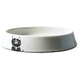 M-Pets Petjoy MoonPie Ceramic Bowl - Миска керамическая широкая для кошек; 400 мл (Белый)