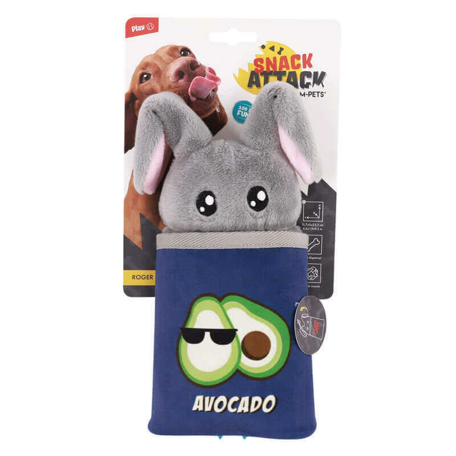 M-Pets Snack Attack Dispenser Dog Toy Roger - Іграшка-диспенсер для ласощів собак; 11,7x5x23,5 см: ціни та характеристики