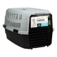 M-Pets Viaggio Carrier-XS-S IATA - Пластикова переноска для котів і собак маленьких порід; 58,4x38,7x33 см (Сірий / Чорний)