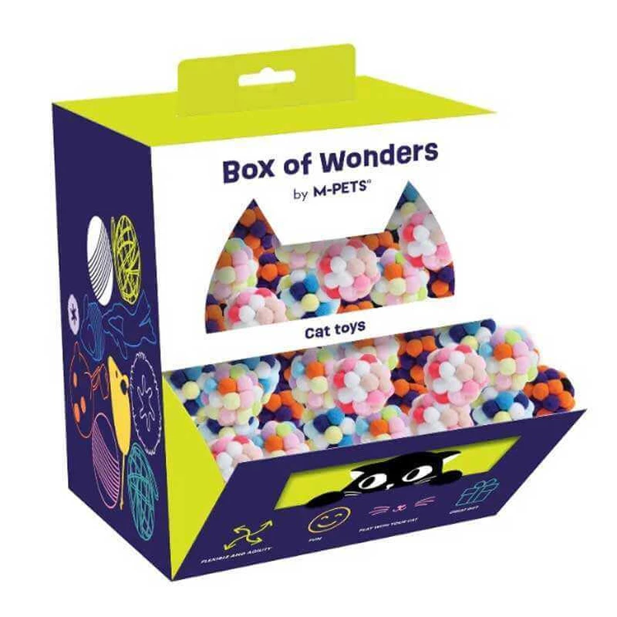 M-Pets Wonders Cat Toy Bubble Ball - Мягкая игрушка Пузырчатый мяч для кошек; 100 шт (box) (Цвета в ассортименте): цены и характеристики