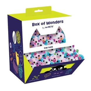 M-Pets Wonders Cat Toy Moxie - Мягкая игрушка с колокольчиком для кошек; 90 шт (box) (Цвета в ассортименте)